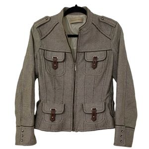 NWOT PURIFICACION GRACIA Jacket Leather Accents 38 Small